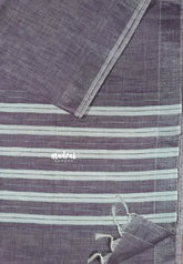 Dusky Purple – Fancy Cotton Saree with Embroidery Blouse